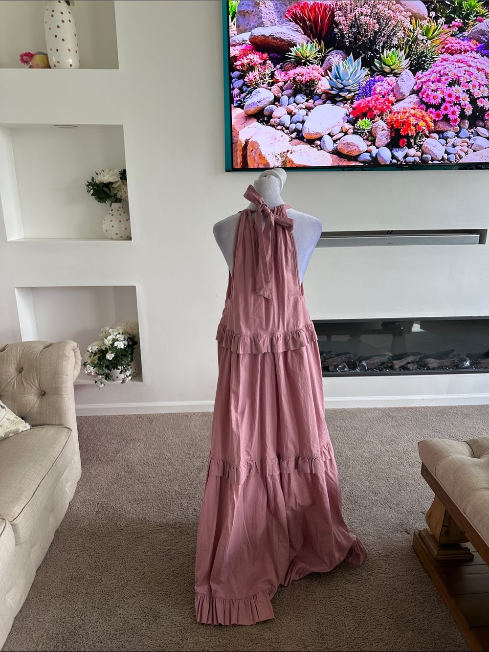 Free People Dusty Rose Maxi Dress - Picture 3 of 6